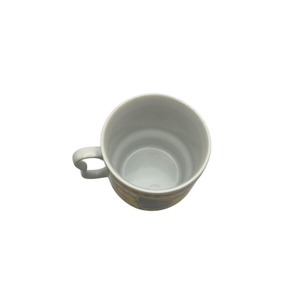 Vintage Japan Stackable Retro Fruit Ceramic Mug Orange Yellow Avocado Art MCM Bo - Picture 3 of 7